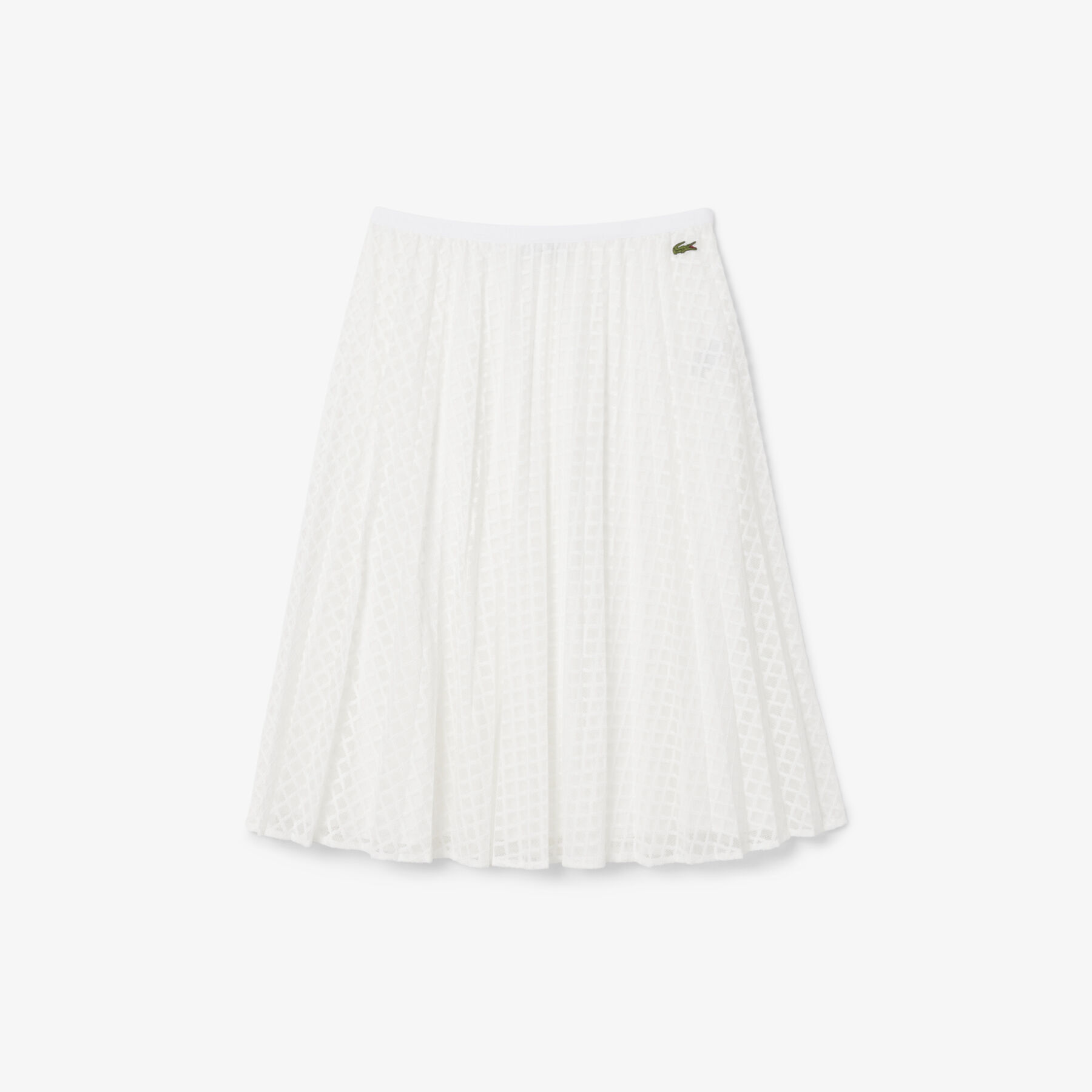 Pleated Lace Skirt lacoste pleated lace skirt
