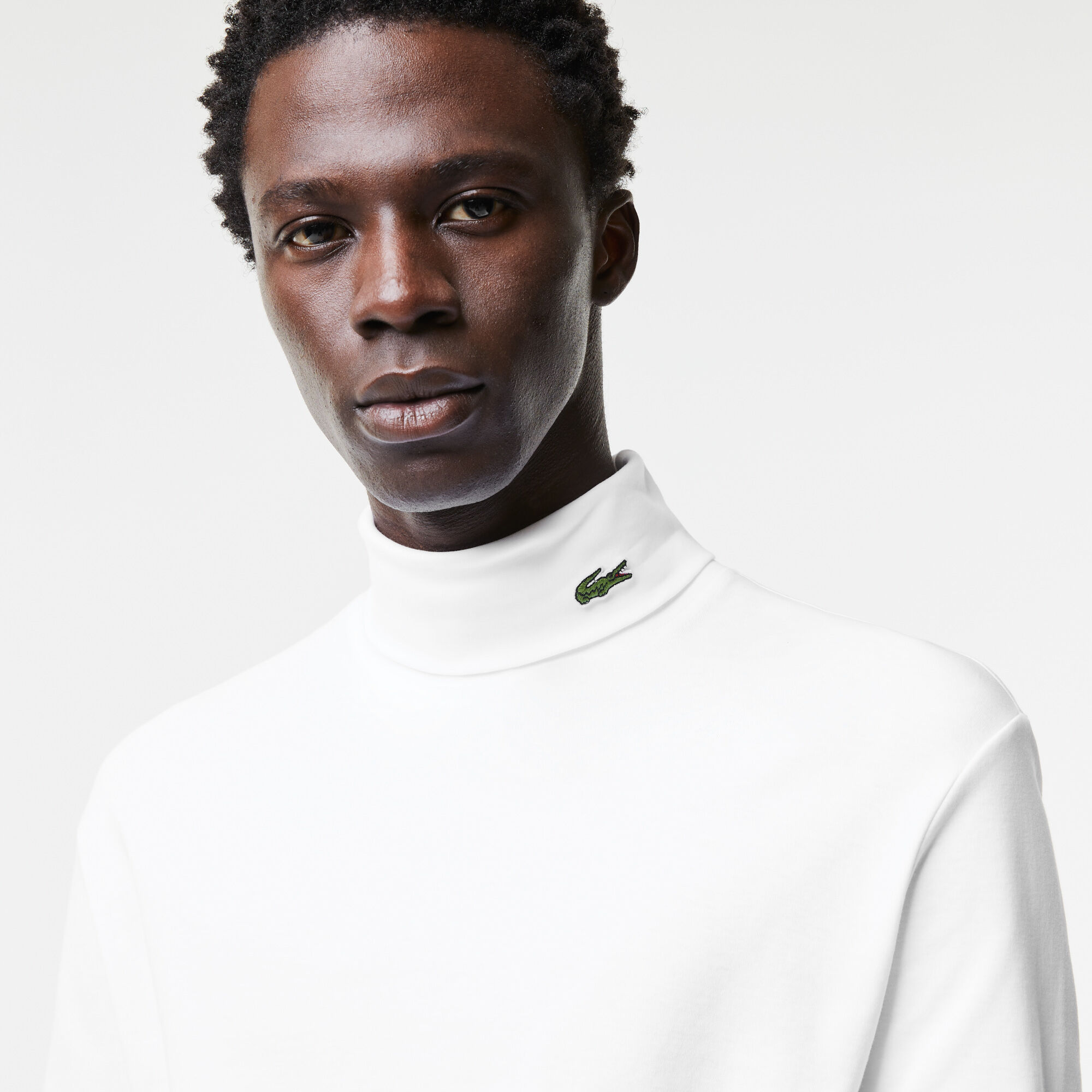 Buy Men s Organic Cotton Turtleneck T shirt Lacoste SA