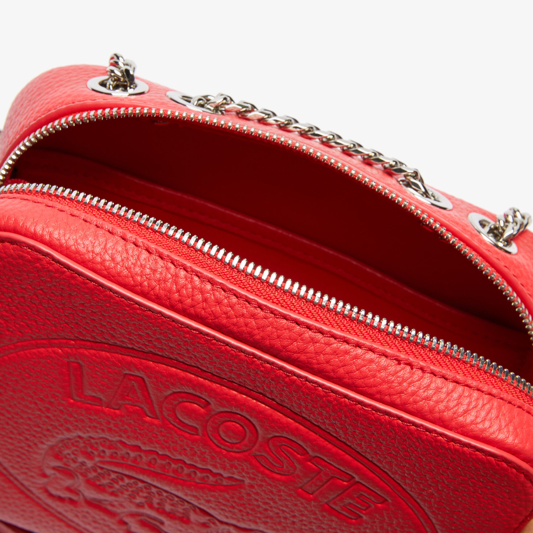 Women’s Croco Crew Grained Leather Zip Shoulder Bag Women’s Croco Crew Grained Leather Zip Shoulder Bag