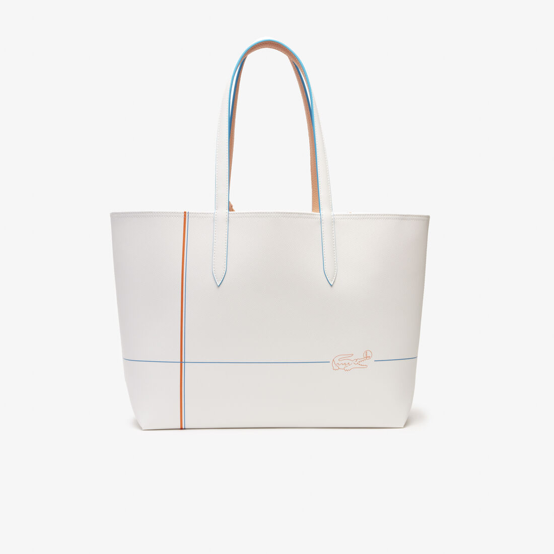 حقيبة يد لاكوست بحواف بلون مغاير ووجهين للنساء مجموعة Anna حقيبة يد لاكوست بحواف بلون مغاير ووجهين للنساء مجموعة Anna