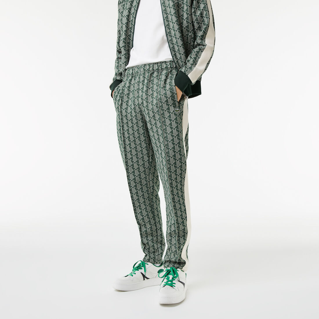 بنطال رياضي لاكوست بنقشة شعار الماركة للرجال بنطال رياضي لاكوست بنقشة شعار الماركة للرجال