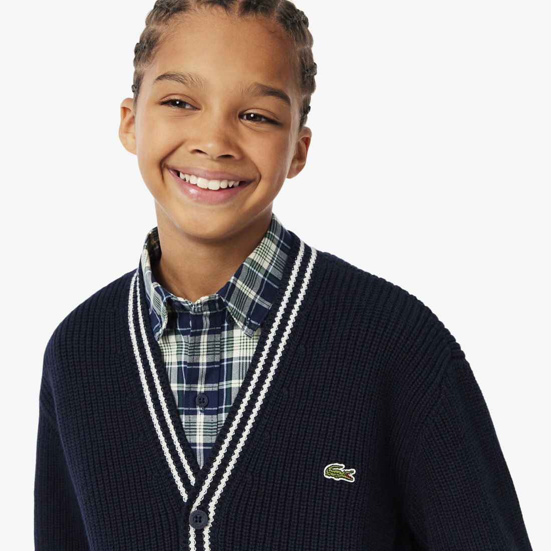 Cotton and Wool Cardigan lacoste cotton and wool cardigan