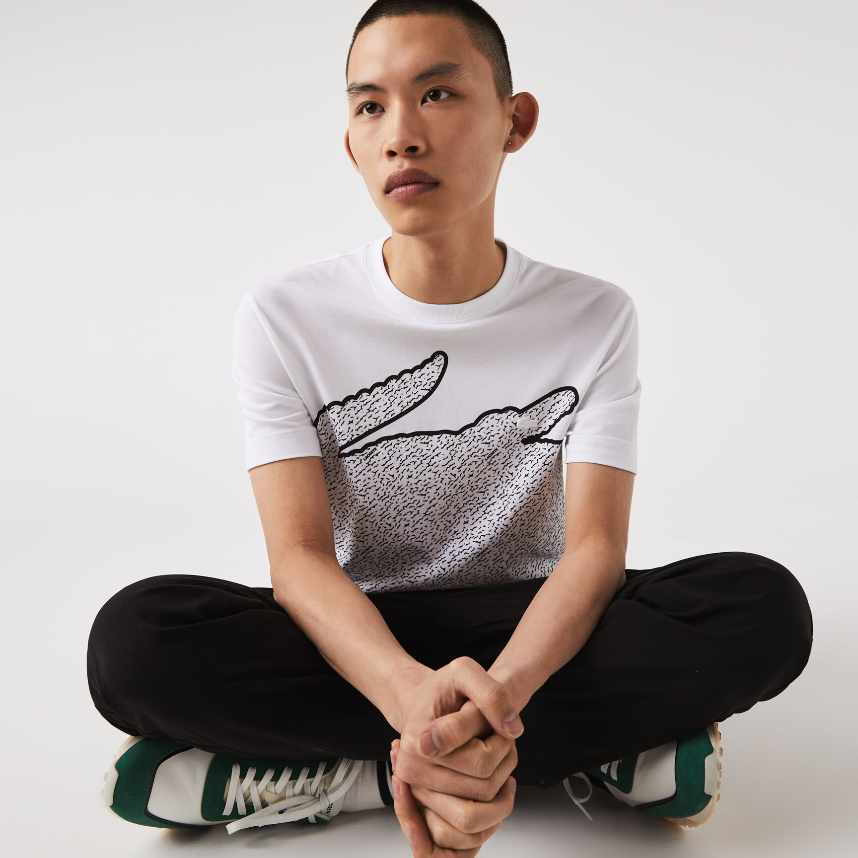 Men's Crew Neck Cotton Pique Blend T-Shirt Men's Crew Neck Cotton Pique Blend T-Shirt