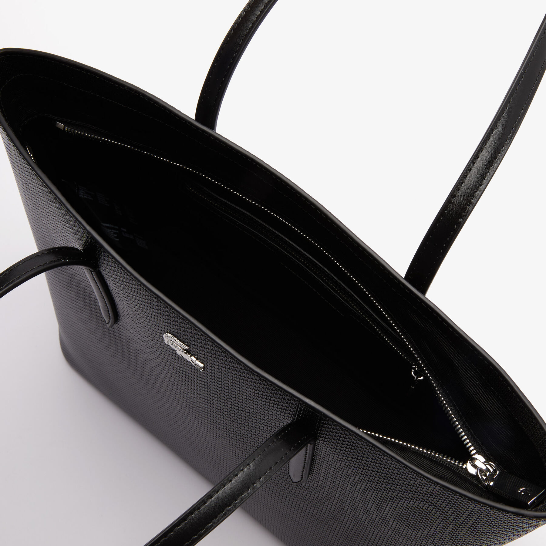 Women’s Chantaco Piqué Leather Tote Bag lacoste women s chantaco piqu leather tote bag