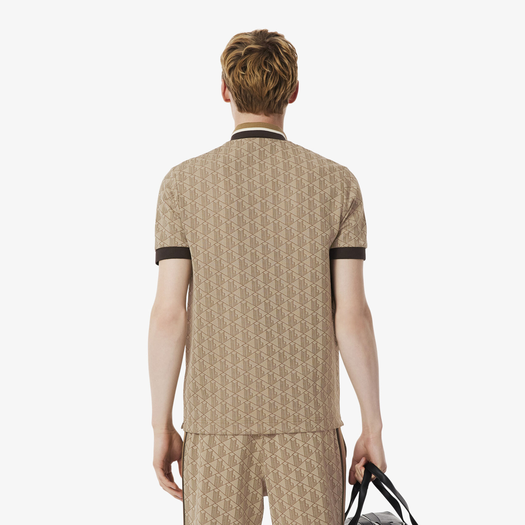 Classic Fit Monogram Jacquard Polo Shirt