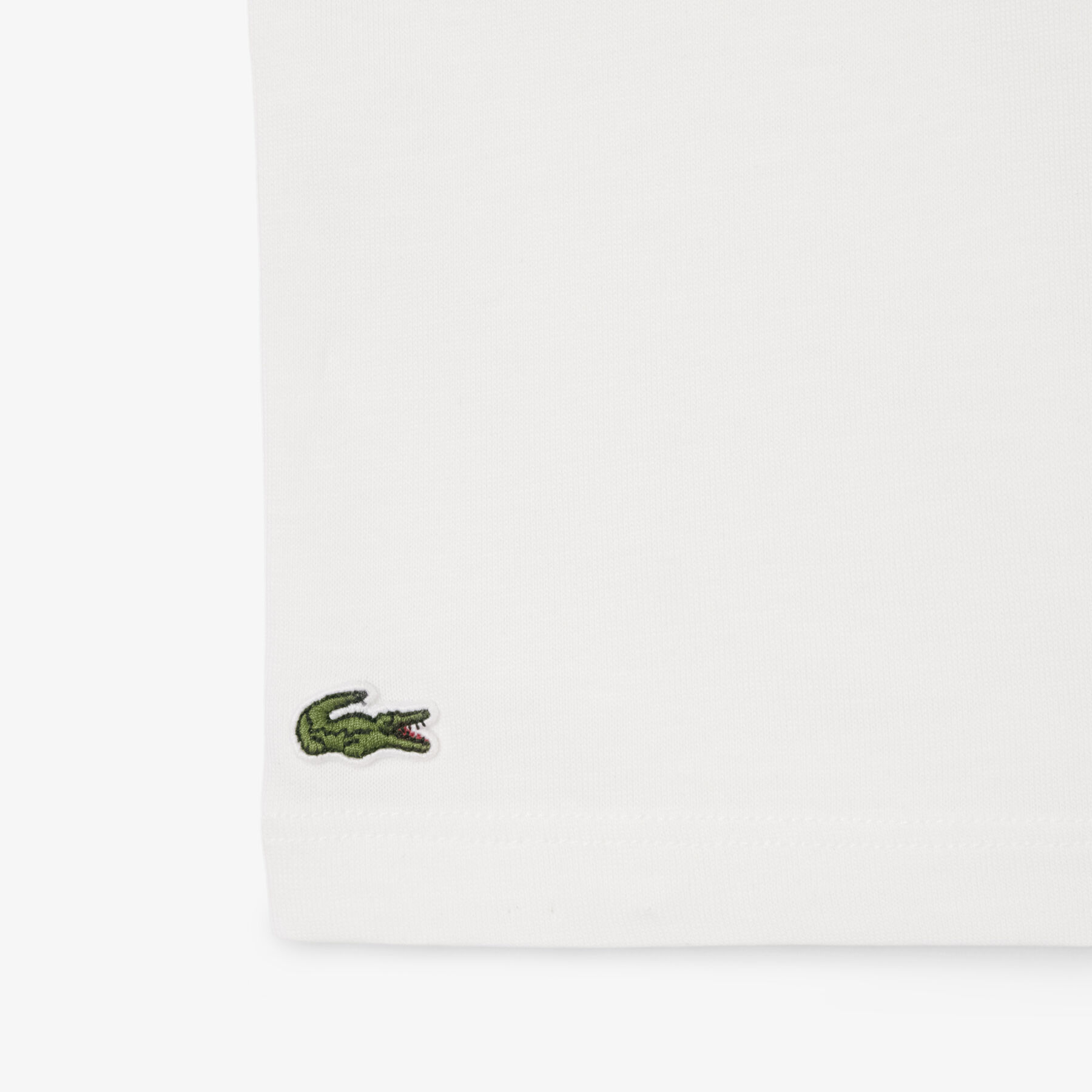 lacoste print cotton t shirt