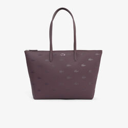 lacoste large zipped tote