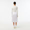 Elastic Waist Fluid Pleated Skirt lacoste elastic waist fluid pleated skirt