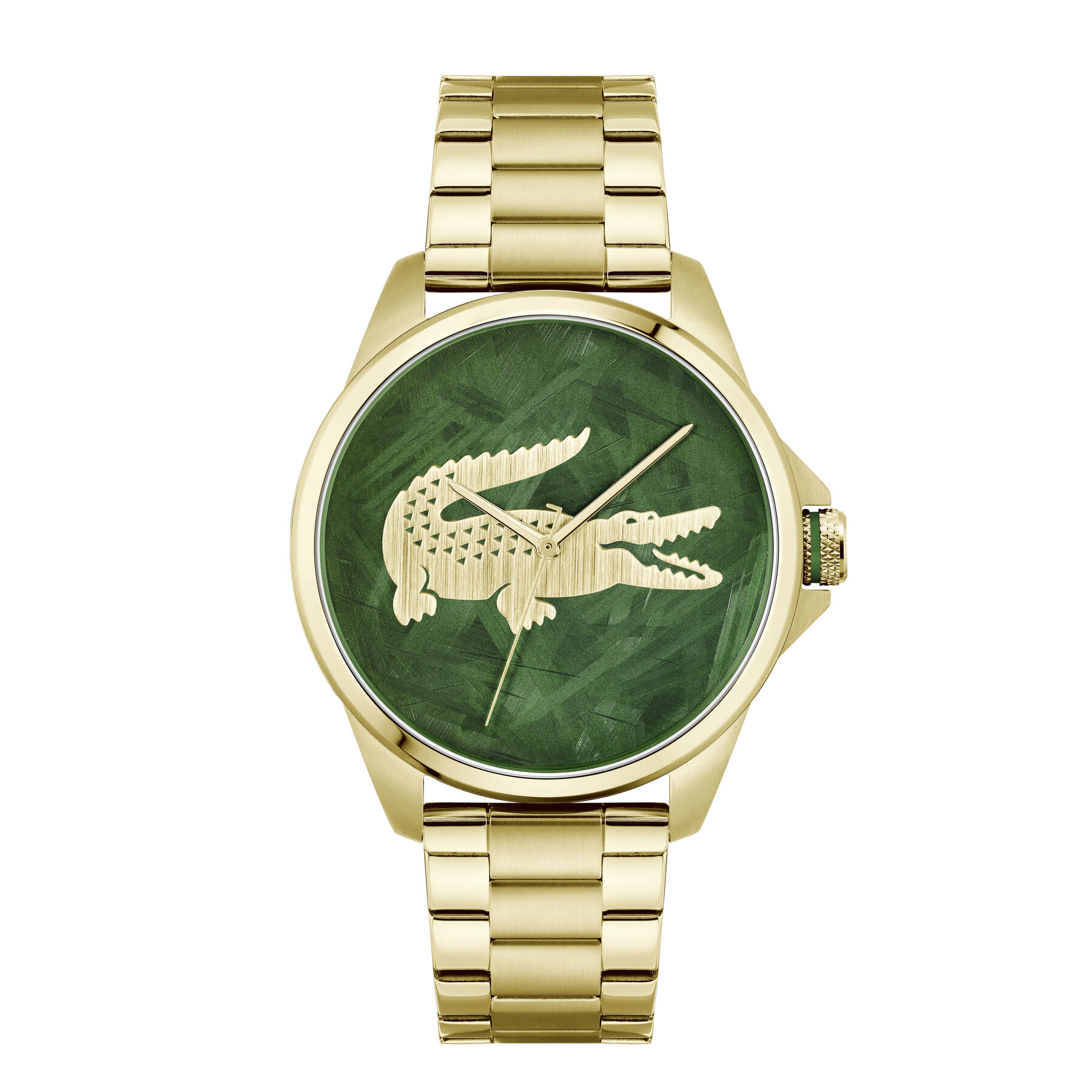 lacoste le croc metal bracelet watch