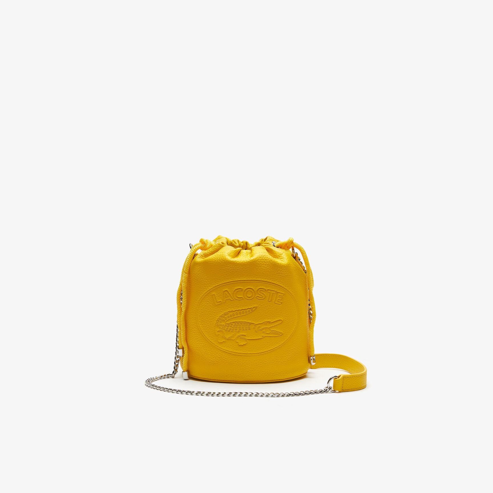 Women&rsquo;s Croco Crew Grained Leather Bucket Bag