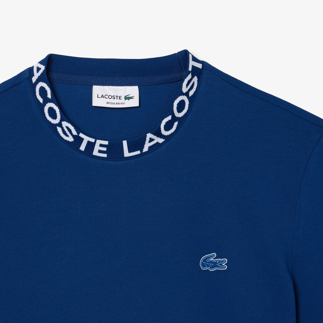 Jacquard Neck Pique T-shirt Jacquard Neck Pique T-shirt