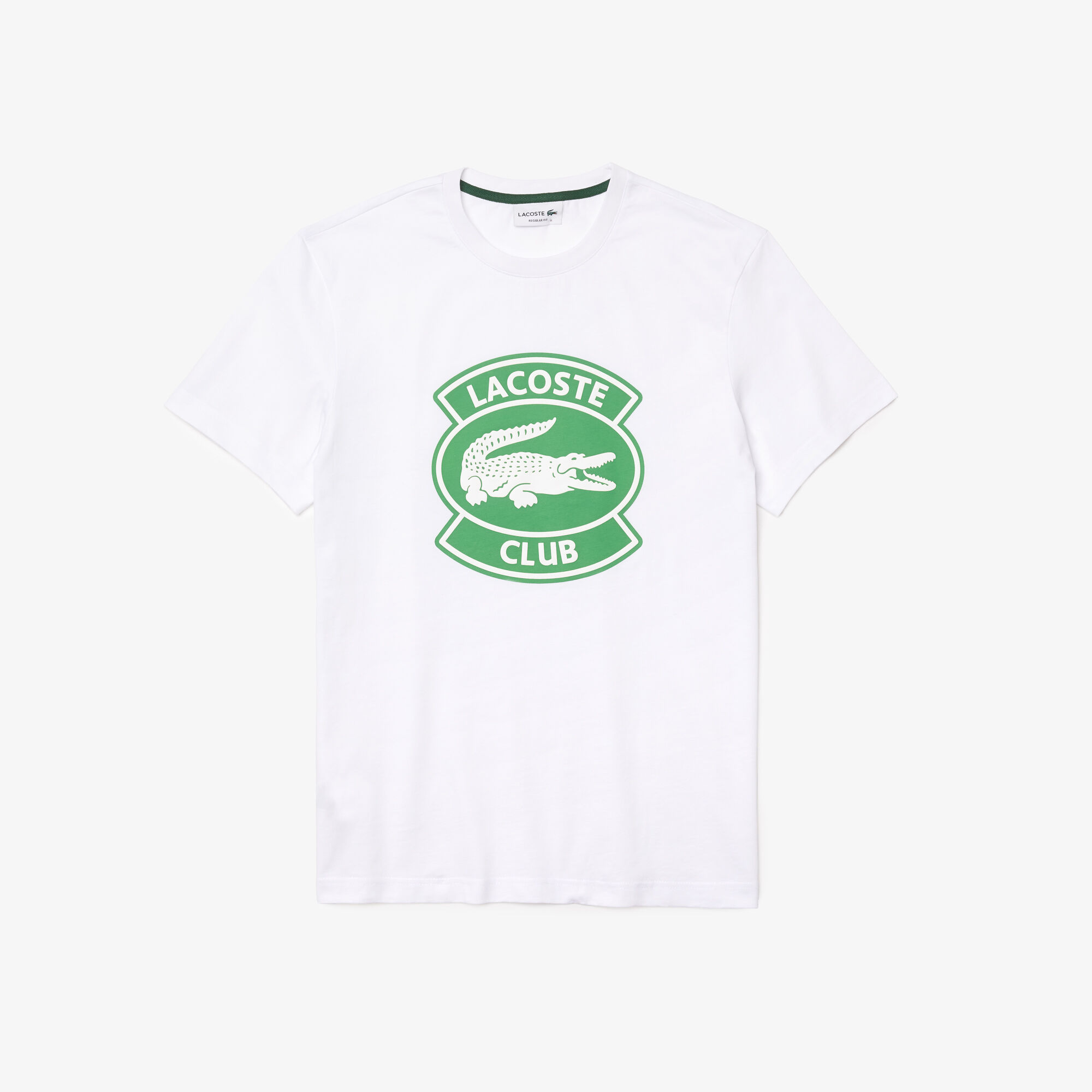 Men’s Crew Neck Oversized Lacoste Club Badge Cotton T-shirt