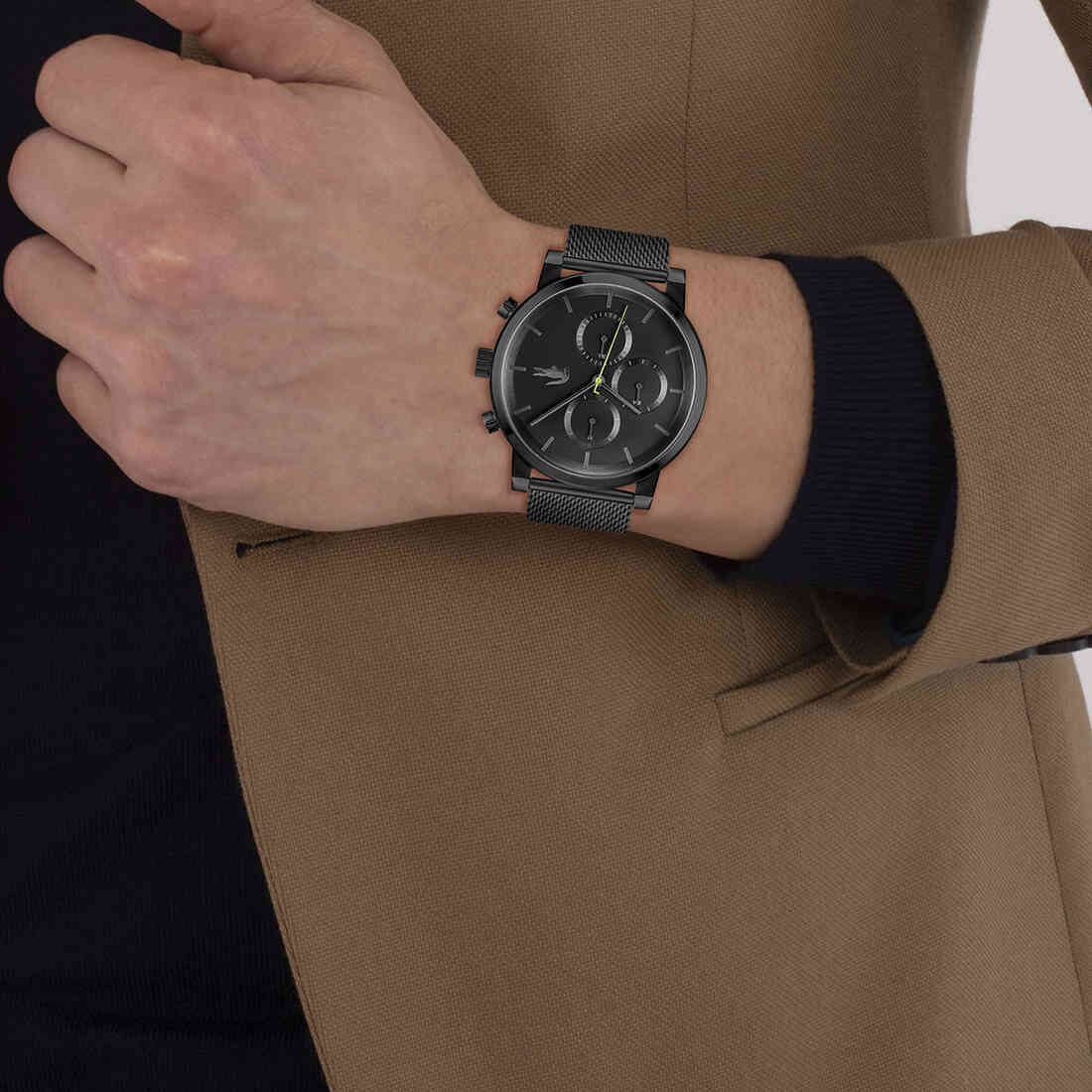 سوار شبكي أسود للرجال متعدد الوظائف سوار شبكي أسود للرجال متعدد الوظائف