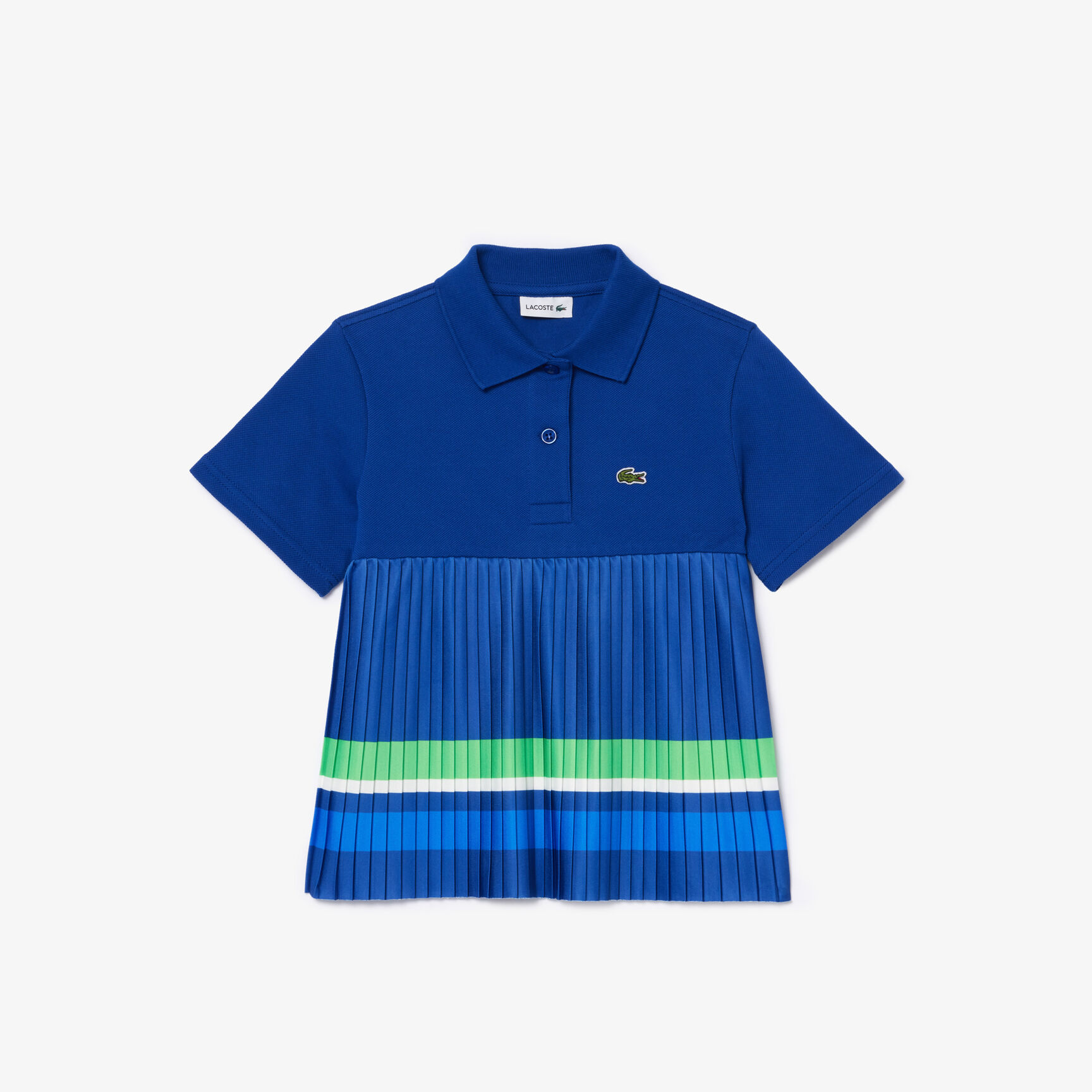 Pleated Hem Pique Polo Shirt Pleated Hem Pique Polo Shirt