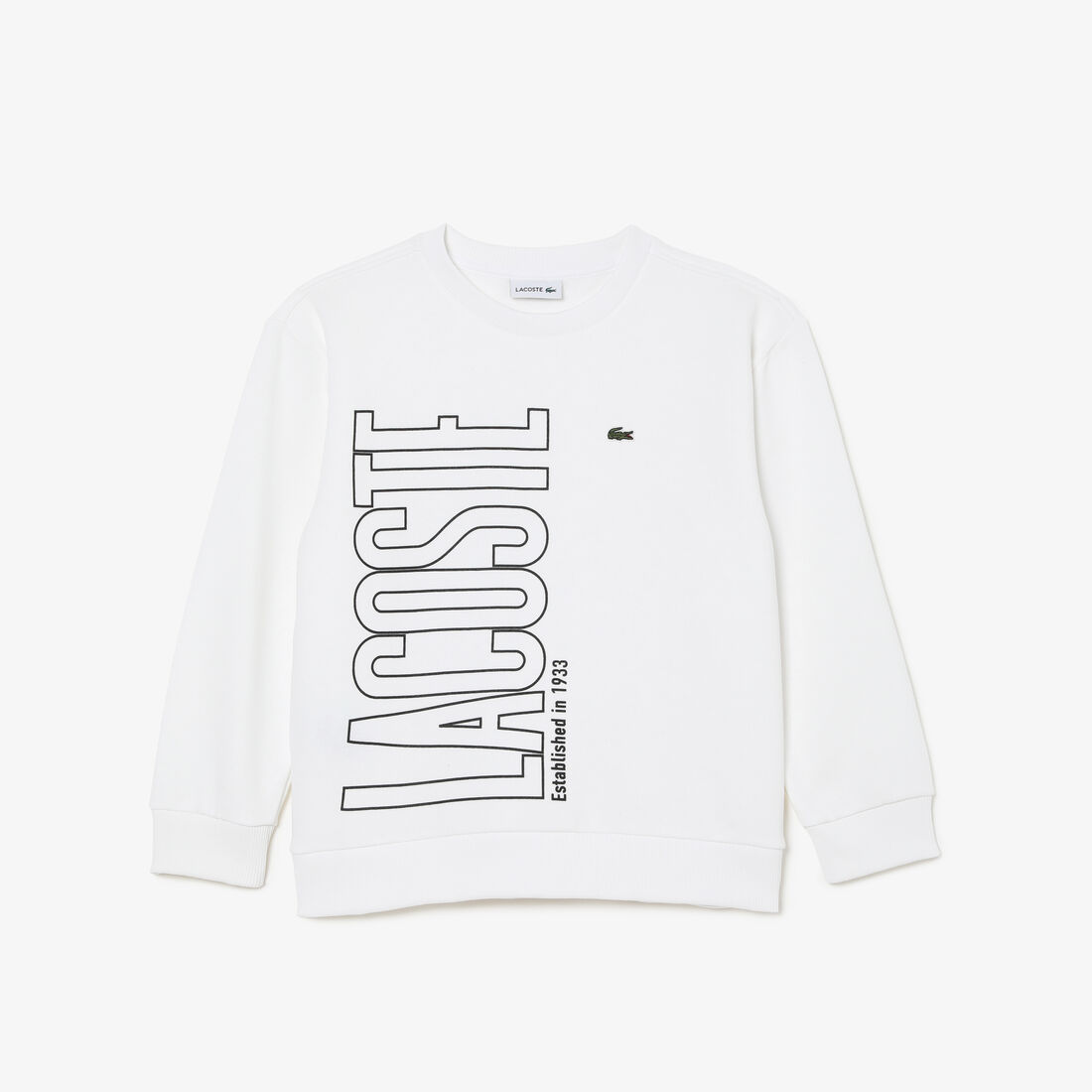 سويت شيرت لاكوست مقسم بألوان بشعار الماركة للأطفال سويت شيرت لاكوست مقسم بألوان بشعار الماركة للأطفال