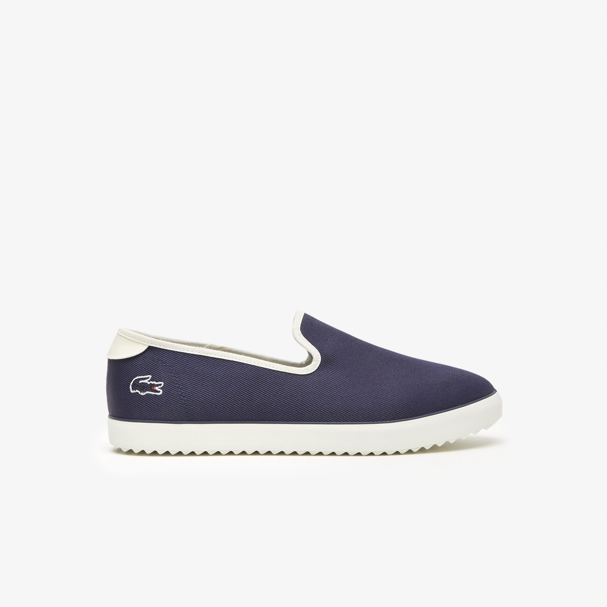 Lacoste men's slip on canvas shoes sales