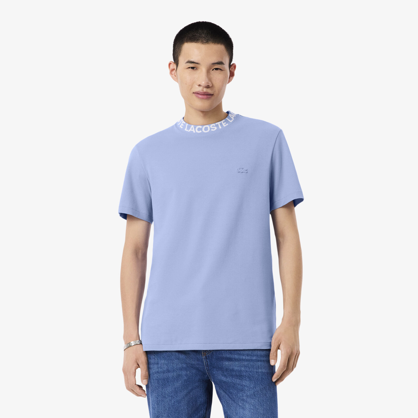 Jacquard Branded Pique T-shirt