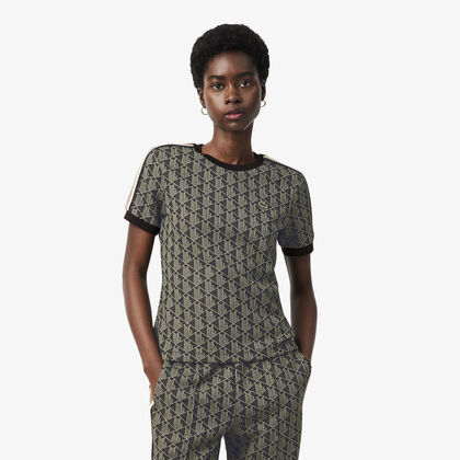 Slim Fit Monogram Jacquard T-shirt