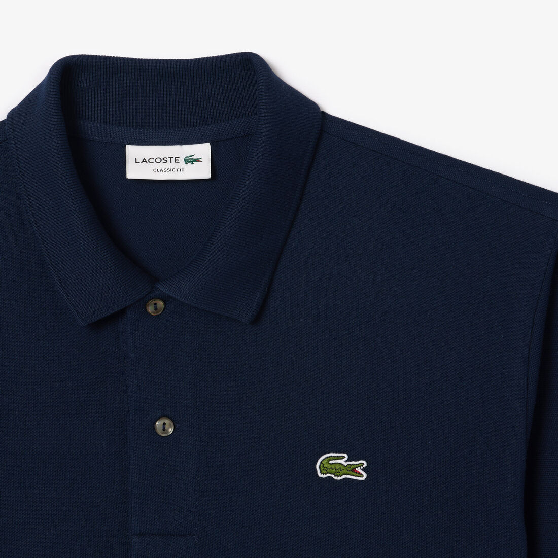 Original L.12.12 Lacoste Flocked Pique Polo Shirt Original L.12.12 Lacoste Flocked Pique Polo Shirt