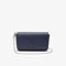lacoste women s chantaco matte piqu  leather flap belt bag