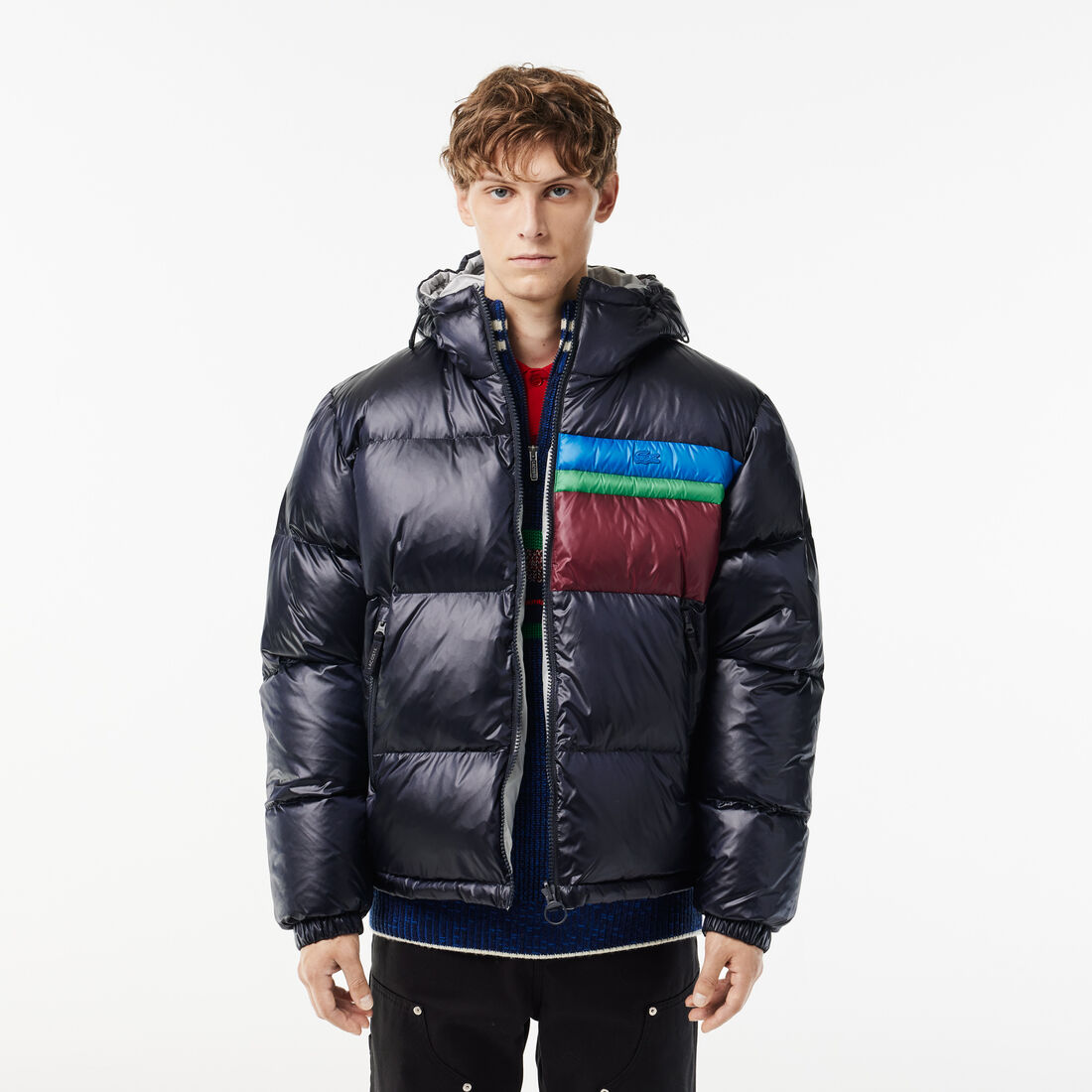 Reversible Colourblock Accent Down Jacket