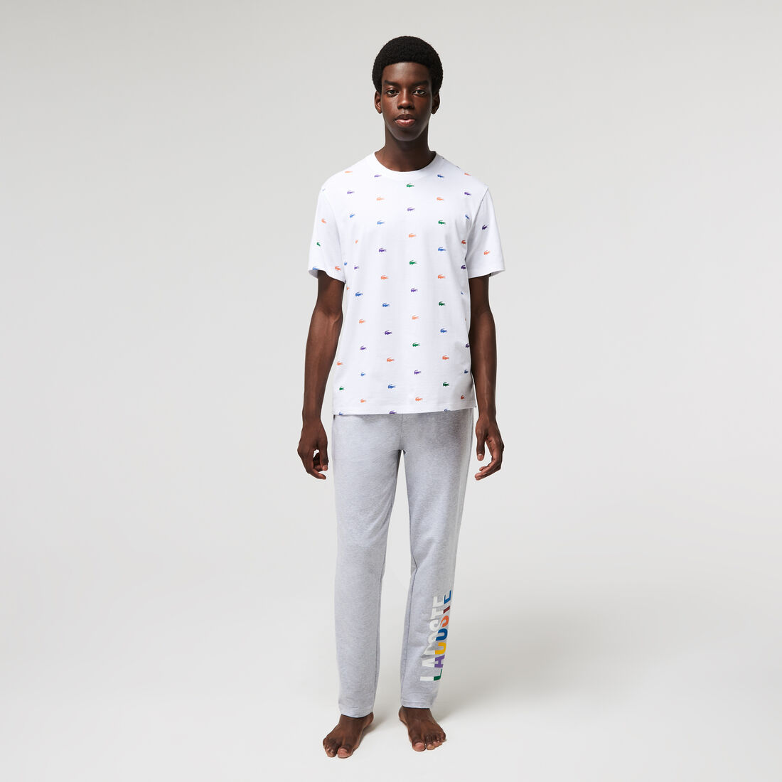 Men's Crocodile Print Crew Neck Cotton Indoor T-Shirt Men's Crocodile Print Crew Neck Cotton Indoor T-Shirt