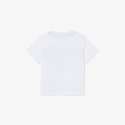 تي شيرت قطني بطبعة مونوغرام