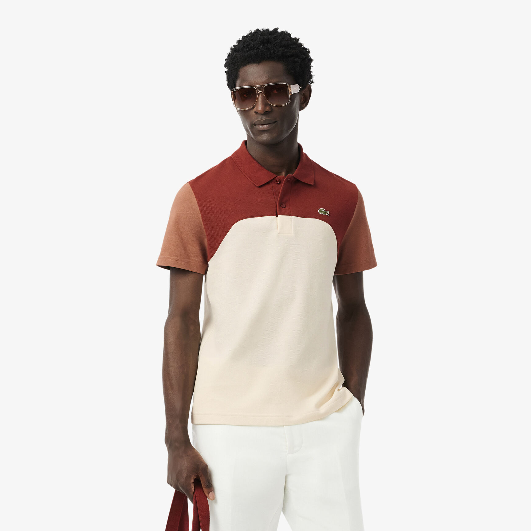 Regular Fit L.12.12 Colour-Block Polo Shirt