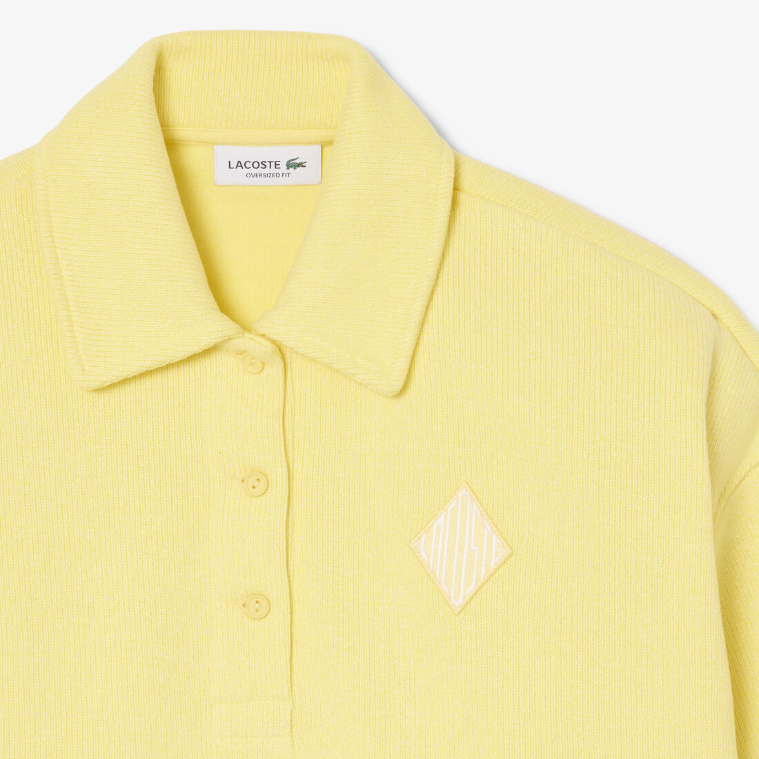 Oversized Ribbed Polo Sweatshirt Oversized Ribbed Polo Sweatshirt