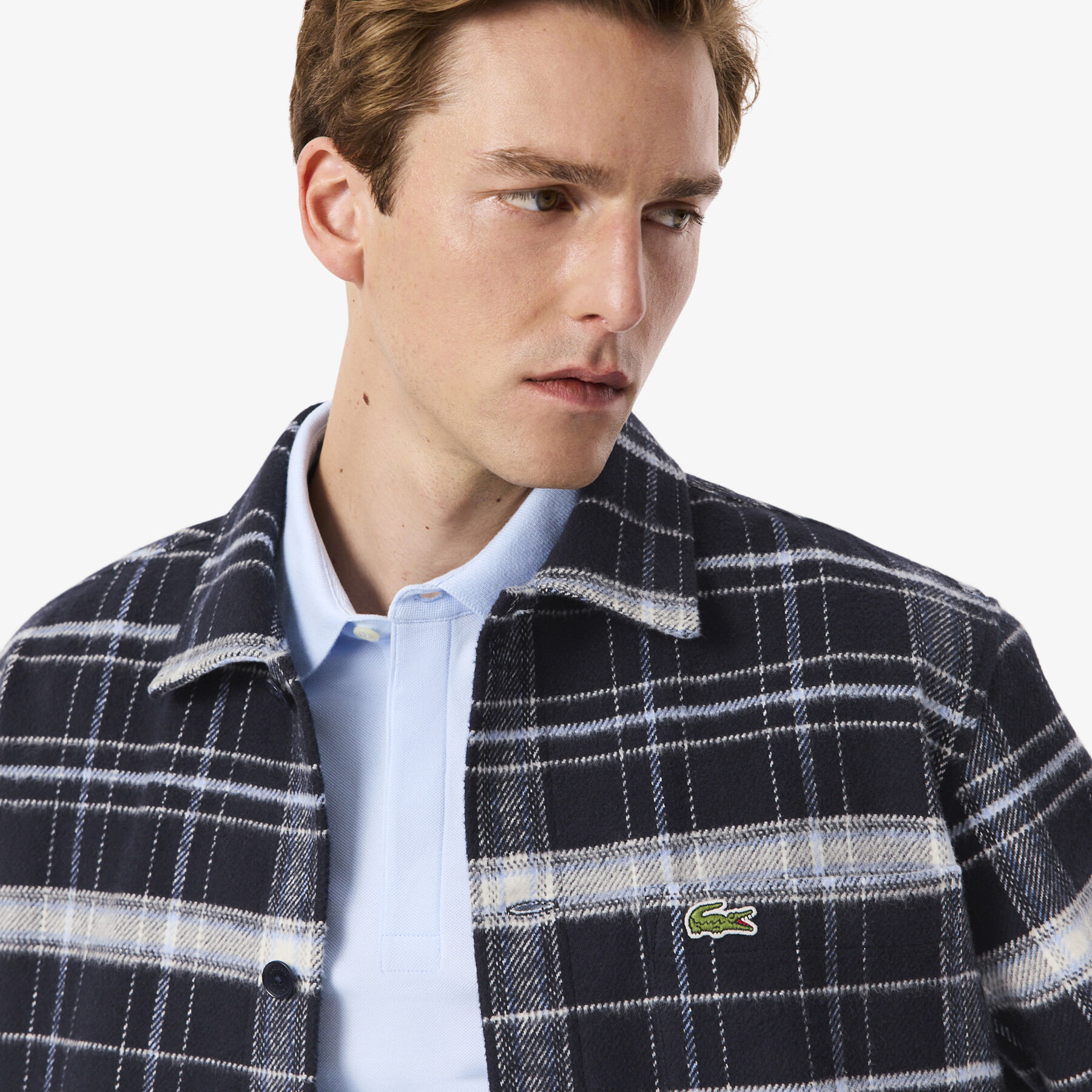Cotton Plaid Overshirt lacoste cotton plaid overshirt