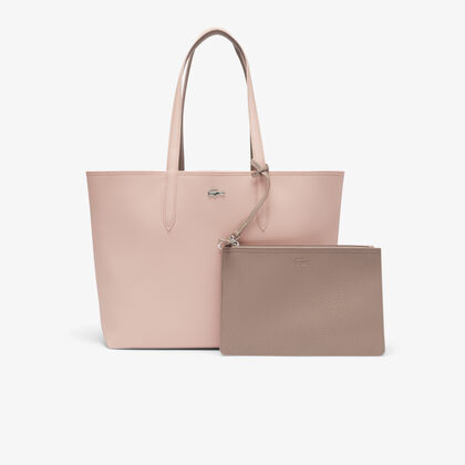 lacoste anna reversible tote with pouch