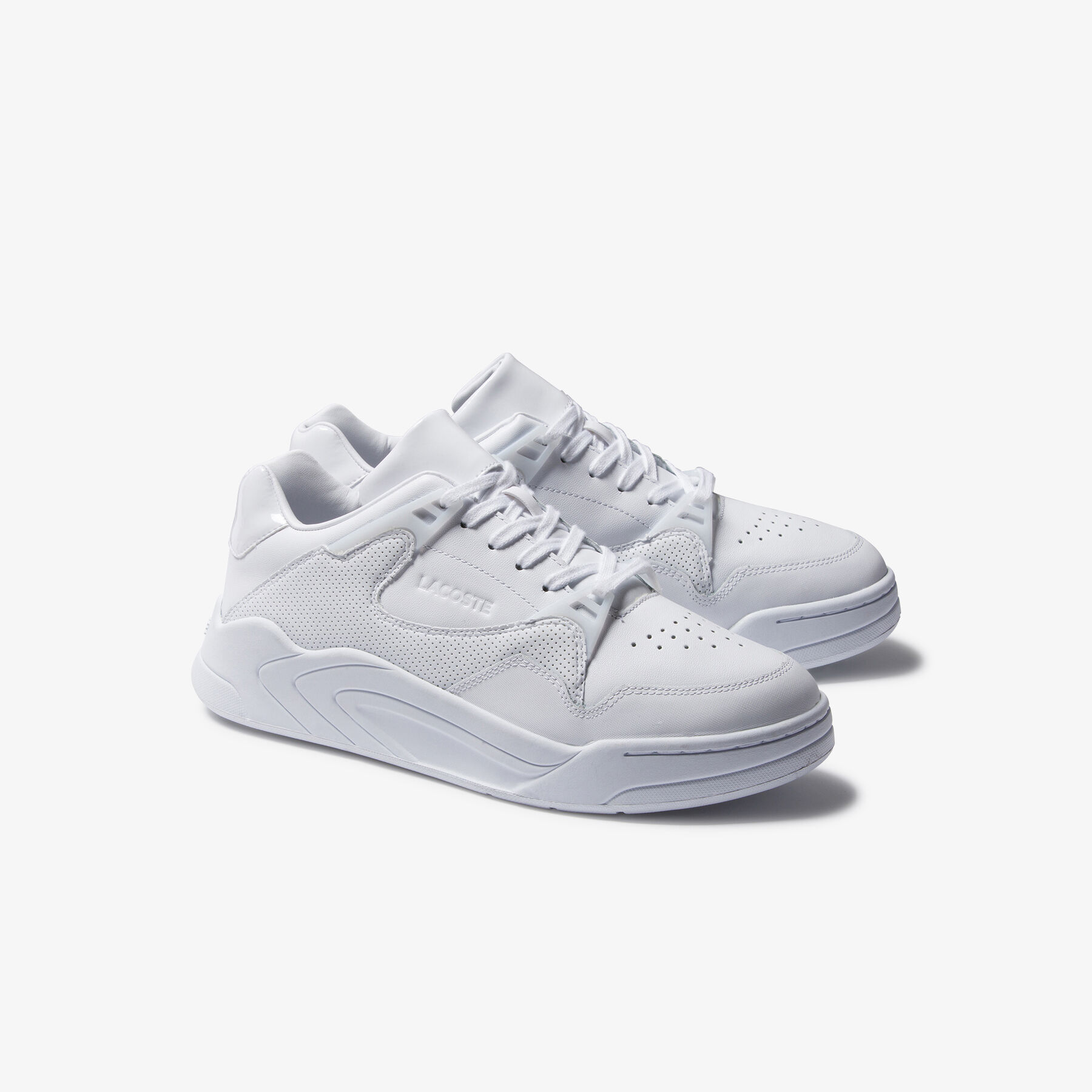 lacoste men s court slam tonal leather sneakers