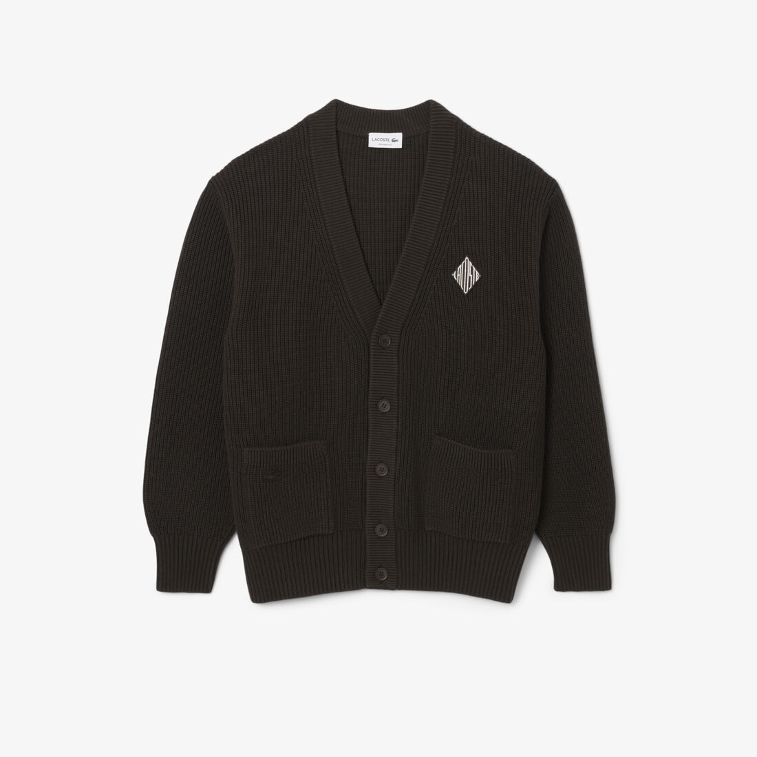 Relaxed Fit Ribbed Cotton Cardigan Relaxed Fit Ribbed Cotton Cardigan