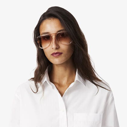 قميص بوبلين قطني كبير الحجم