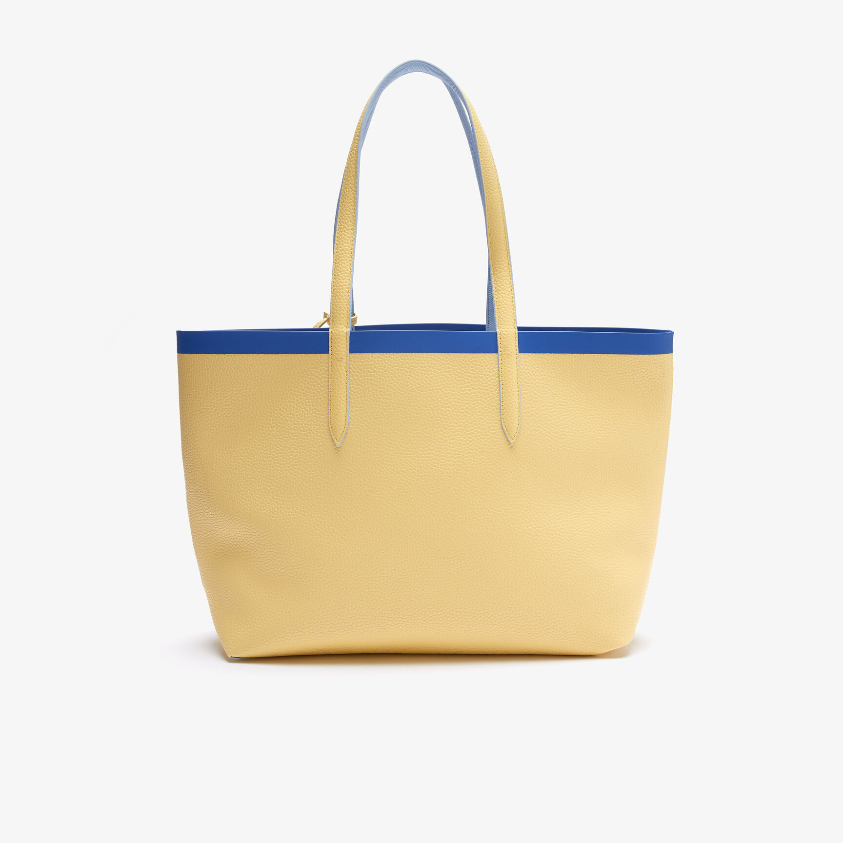 حقيبة توت من القماش المغلف بالبلاستيك يمكن استخدامها على الوجهين مع حزام بلون مختلف مجموعة Anna للنساء حقيبة توت من القماش المغلف بالبلاستيك يمكن استخدامها على الوجهين مع حزام بلون مختلف مجموعة Anna للنساء