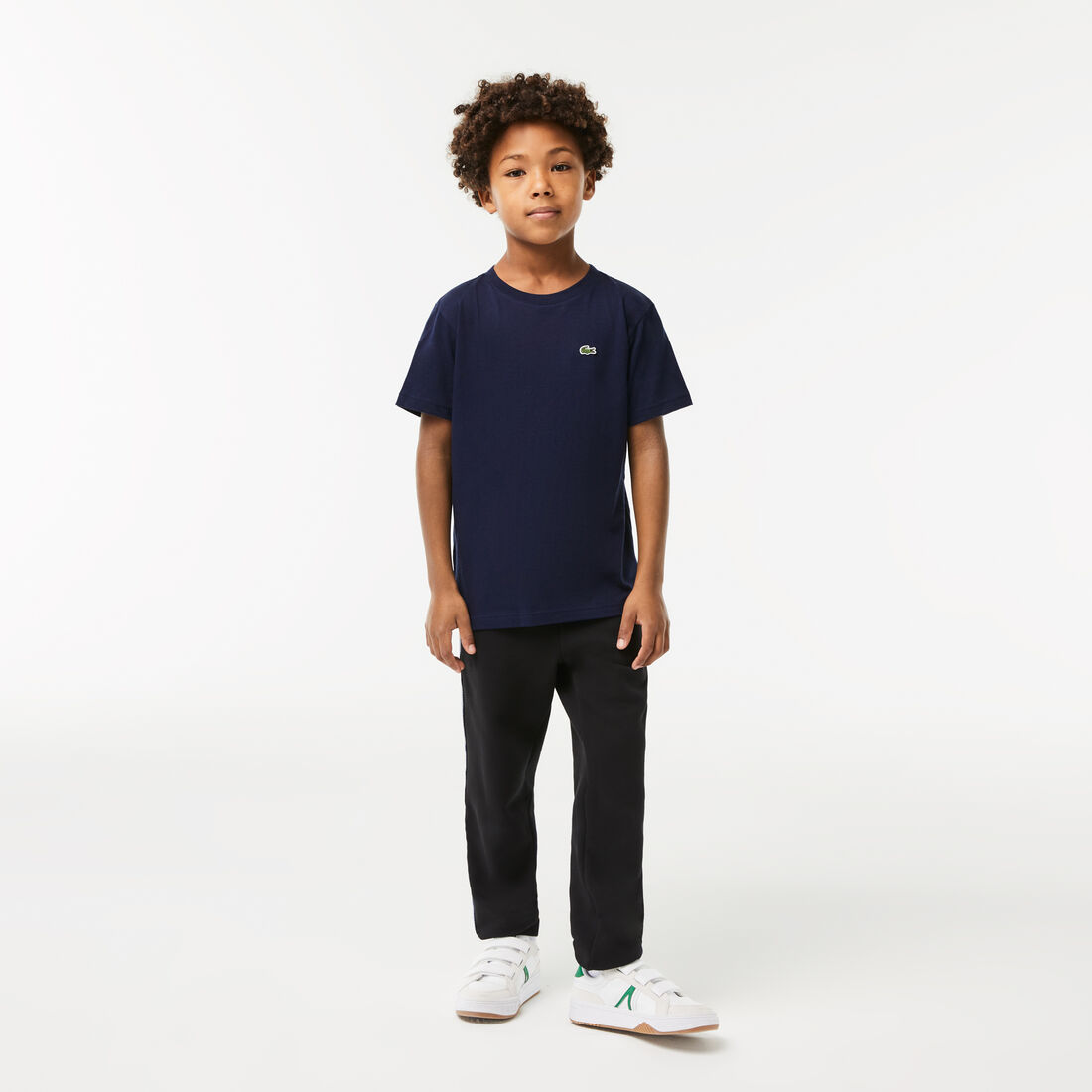 تيشيرت قطن جيرسيه بفتحة رقبة مستديرة للأطفال تيشيرت قطن جيرسيه بفتحة رقبة مستديرة للأطفال