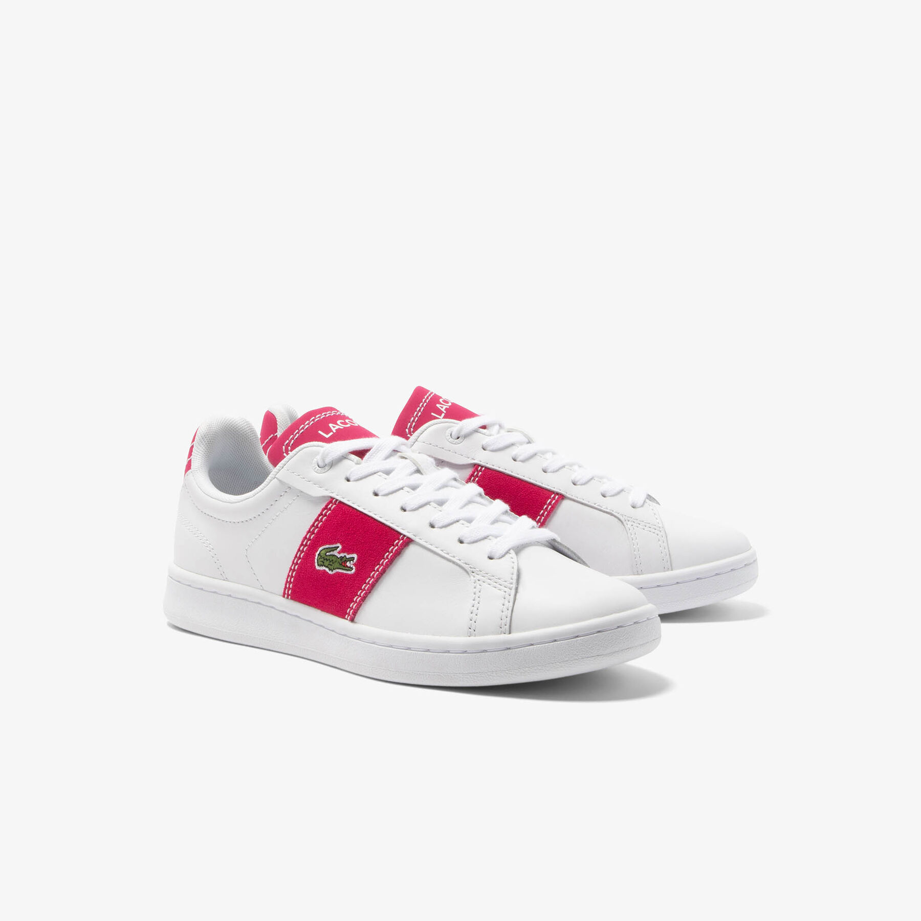 Women's Carnaby Pro CGR Bar Contrast Leather Trainers lacoste women s carnaby pro cgr bar contrast leather trainers