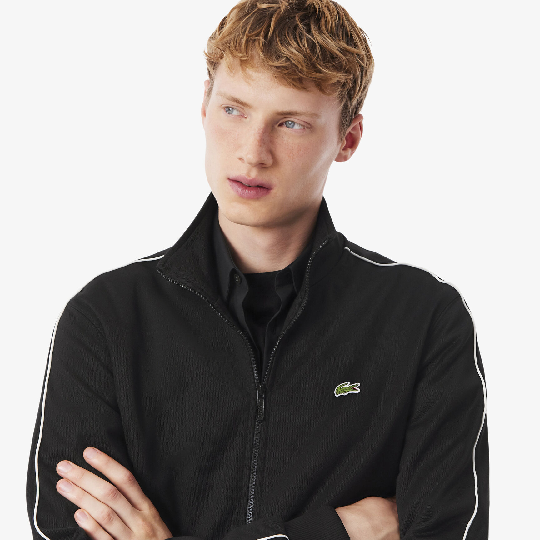 Paris Pique Zip Front Track Jacket