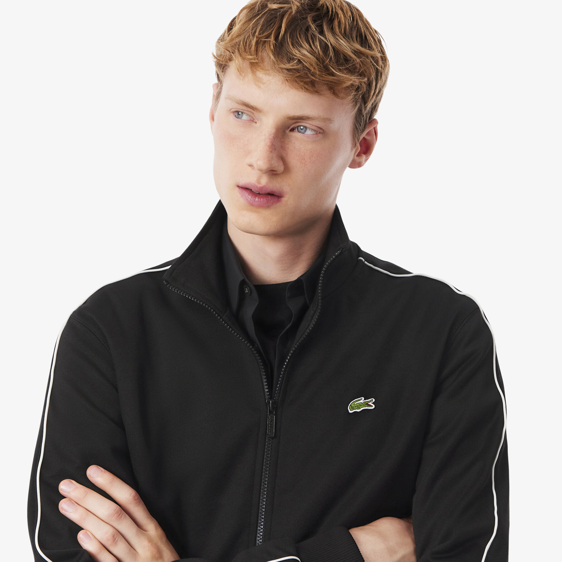 Paris Pique Zip Front Track Jacket lacoste paris pique zip front track jacket