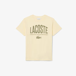 lacoste printed cotton t shirt