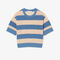 lacoste striped mesh knit t shirt