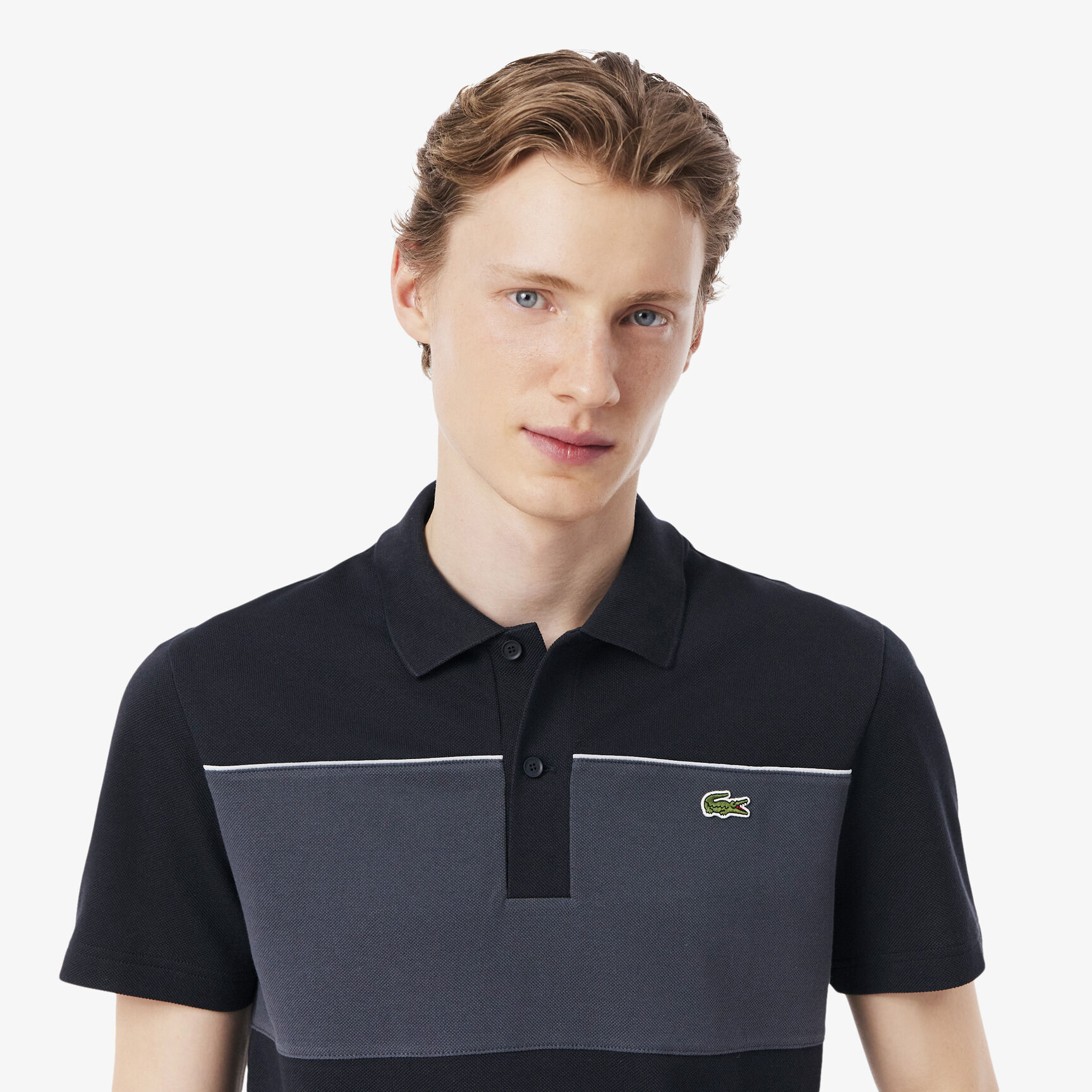 Regular Fit Colour-Block Pique Polo Shirt Regular Fit Colour-Block Pique Polo Shirt