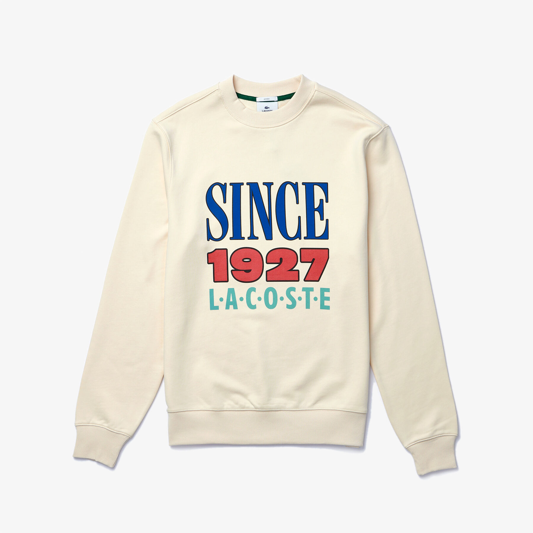 Unisex Lacoste LIVE Print Cotton Fleece Sweatshirt unisex lacoste live print cotton fleece sweatshirt