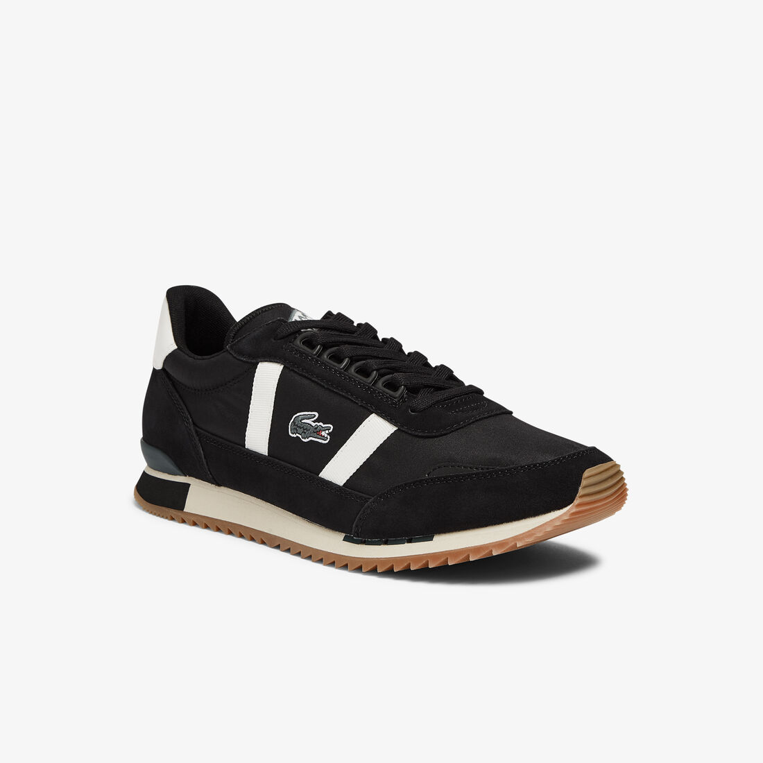 Men&rsquo;s Partner Retro Textile and Suede Trainers
