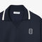 lacoste oversized polo collar pique sweatshirt