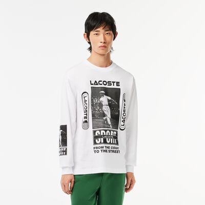 Loose Fit T-shirt With René Lacoste Print