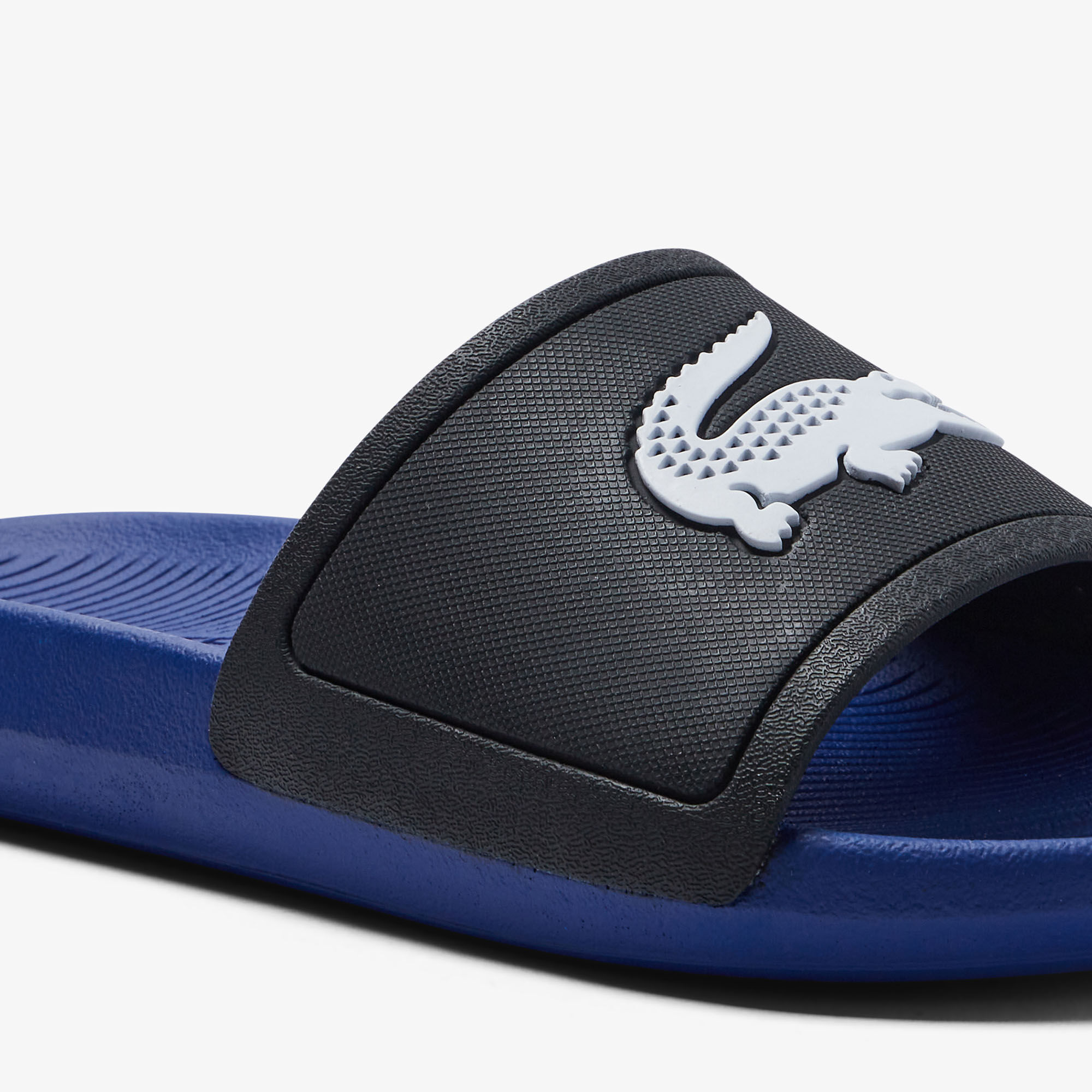 Lacoste rubber slides cheap
