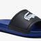 men s lacoste croco rubber duo tone slides