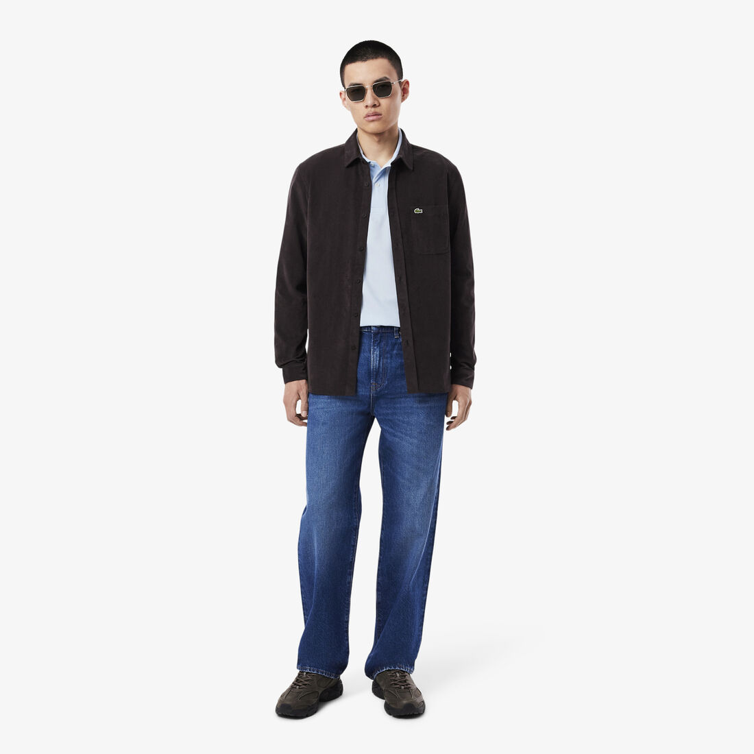 قميص بولو بيكيه خفيف بقصة كلاسيكية L.12.12 قميص بولو بيكيه خفيف بقصة كلاسيكية L.12.12