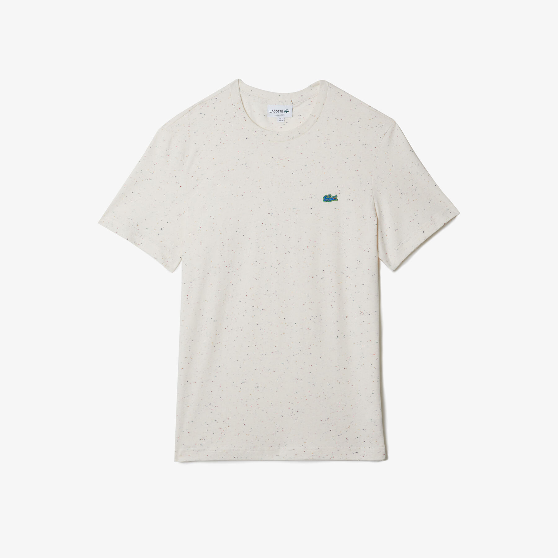 Men's Regular Fit Speckled Print Cotton Jersey T-Shirt lacoste men s regular fit speckled print cotton jersey t shirt
